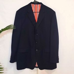 Sean John Sports Coat Navy Blue size 44L